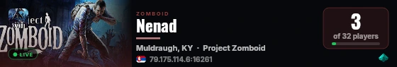 Nenad live status badge