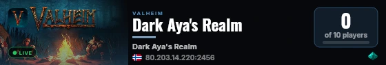 Dark Aya's Realm live status badge