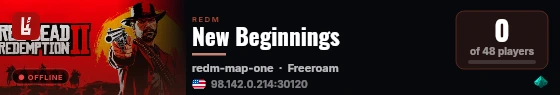 New Beginnings live status badge