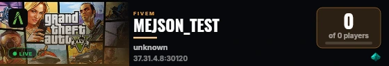 MEJSON_TEST live status badge