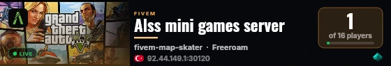 Alss mini games server live status badge