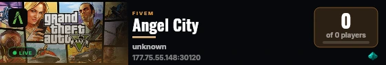 Angel City live status badge