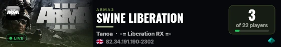 SWINE LIBERATION live status badge