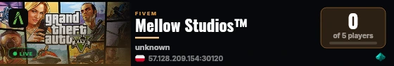 Mellow Studios™ live status badge