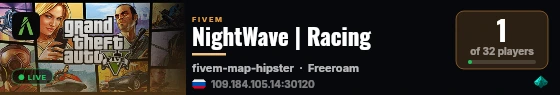 NightWave | Racing live status badge