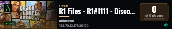 R1 Files - R1#1111 - Discord.gg/R1 live status badge