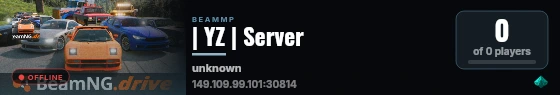 | YZ | Server live status badge