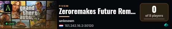 New FiveM Server with Pterodactyl live status badge