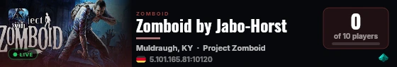 Zomboid by Jabo-Horst live status badge