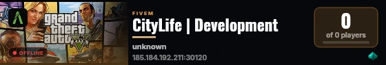 CityLife | Development live status badge