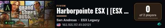 Harborpointe ESX | [ESX Legacy] live status badge