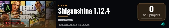 Shiganshina 1.12.4 live status badge
