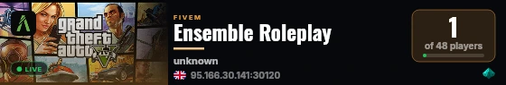 Ensemble Roleplay live status badge