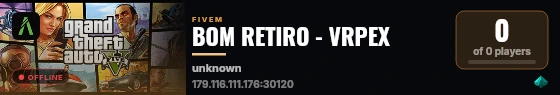 BOM RETIRO - VRPEX live status badge