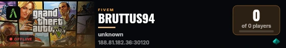BRUTTUS94 live status badge