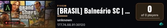 [BRASIL] Balneário SC | SERVIDOR TEMA SANTA CATARINA | TOTALMENTE OTIMIZADO | FPS +120 | FACS E ORGS LIVRES| CARROS VIP | RP LEVADO A SERIO | live status badge