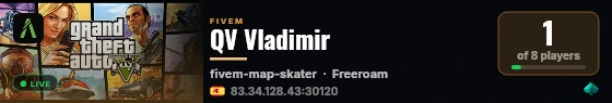 QV Vladimir live status badge