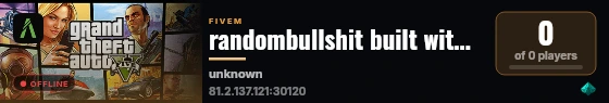 randombullshit built with Qbox Project by The Community! live status badge