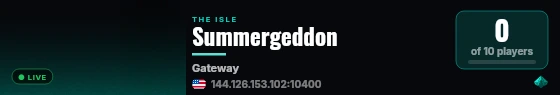 Summergeddon live status badge