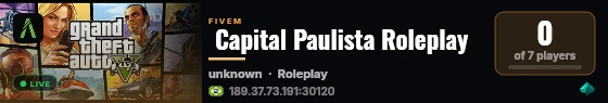  Capital Paulista Roleplay live status badge