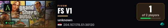 FS V1 live status badge