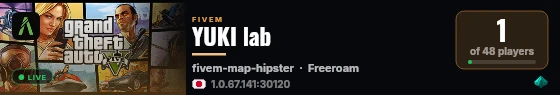 YUKI lab live status badge
