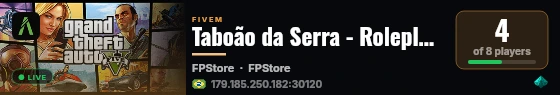 Taboão da Serra - Roleplay em São Paulo live status badge