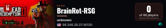 BrainRot-RSG live status badge