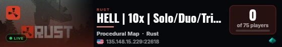 HELL | 10x | Solo/Duo/Trio/Quads | Fresh Wipe live status badge