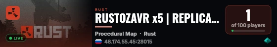 RUSTOZAVR x5 | REPLICATOR | NO BPs | NO NIGHT live status badge