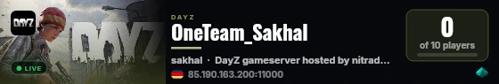 OneTeam_Sakhal live status badge