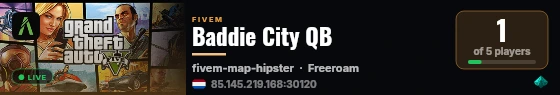 Baddie City QB live status badge