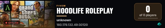HOODLIFE ROLEPLAY live status badge