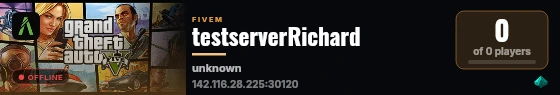 testserverRichard live status badge