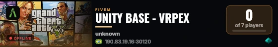 UNITY BASE - VRPEX live status badge