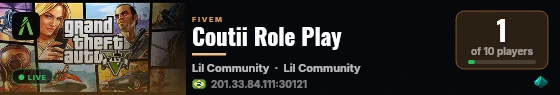 Coutii Role Play live status badge