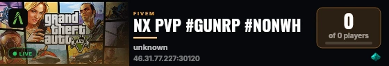NX PVP #GUNRP #NONWH live status badge