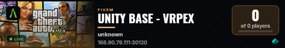 UNITY BASE - VRPEX live status badge