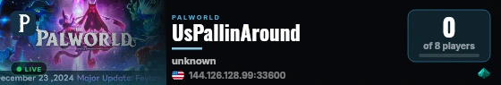 UsPallinAround live status badge