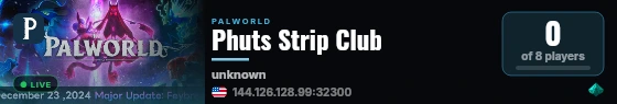 Phuts Strip Club live status badge