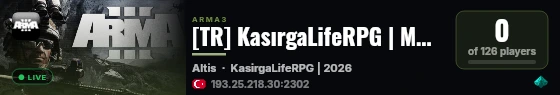 [TR] KasırgaLifeRPG | MAX FPS |Günlük Ödül & BP & Event live status badge