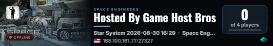 Hosted By Game Host Bros live status badge