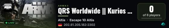 QRS Worldwide || Kurios krev live status badge