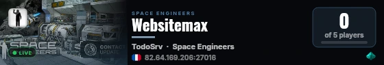 Websitemax live status badge