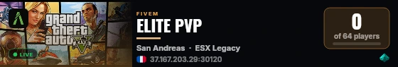 ELITE PVP live status badge