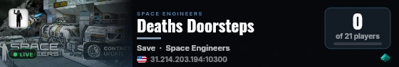 Deaths Doorsteps live status badge