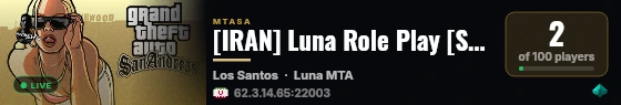 [IRAN] Luna Role Play [Season1]  [Beta] live status badge