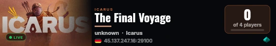 The Final Voyage live status badge