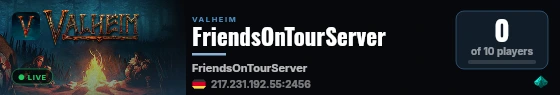 FriendsOnTourServer live status badge