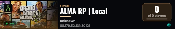 ALMA RP | Local live status badge